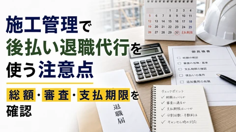 施工管理で後払い退職代行を使う時の注意点のアイキャッチ画像