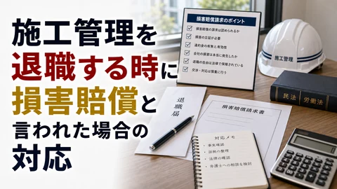 施工管理で損害賠償と言われた時の対応のアイキャッチ画像