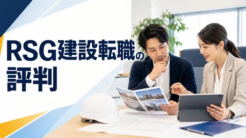 RSG建設転職の評判と施工管理向けの使い方のアイキャッチ画像