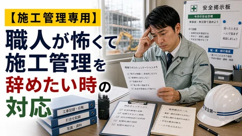 職人が怖くて施工管理を辞めたい時の対応のアイキャッチ画像